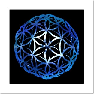 Flower Of Life Sphere Sacred Geometry Posters and Art